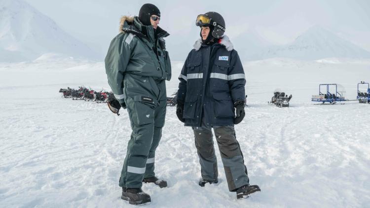 Bettina Stark-Watzinger auf Spitzbergen